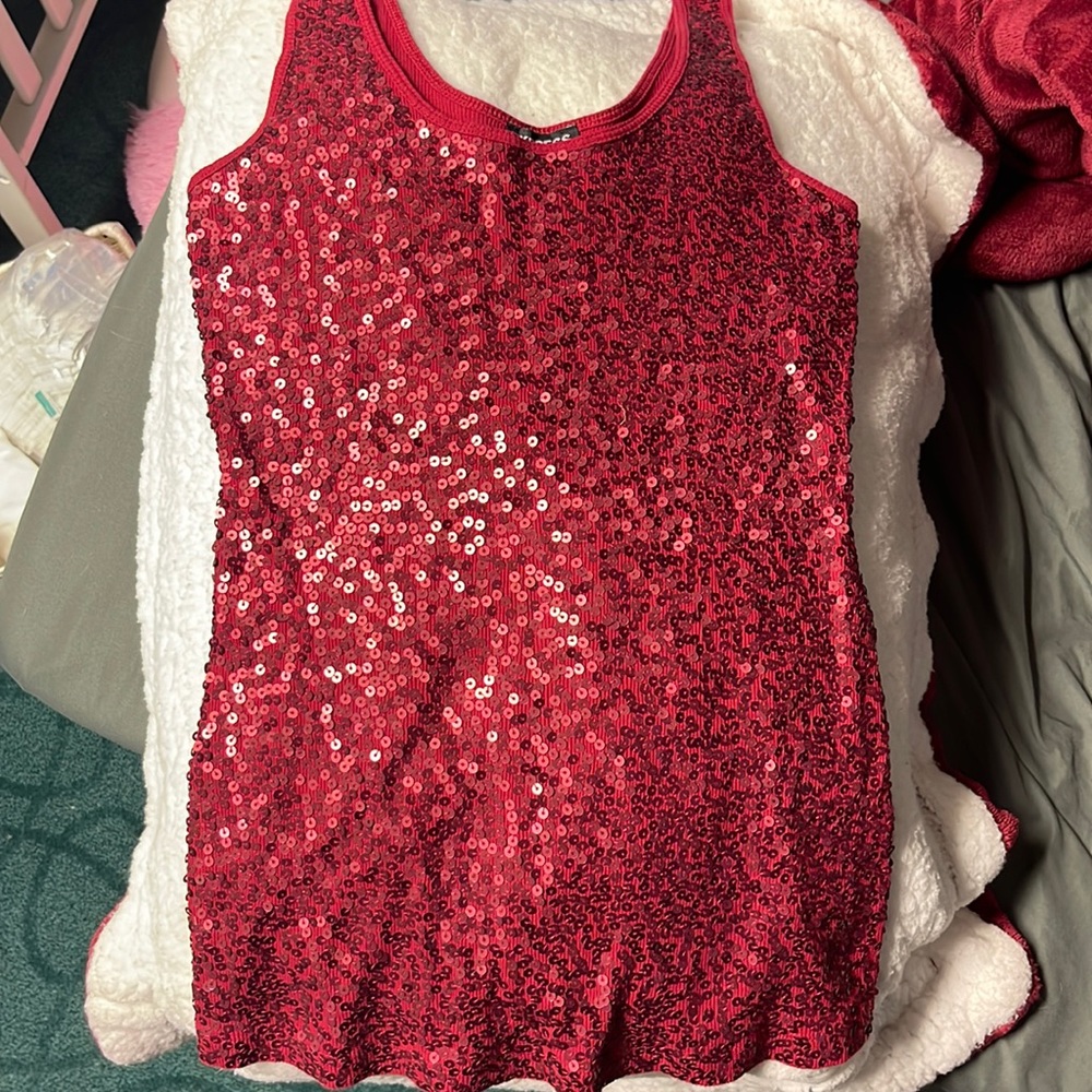 EXPRESS Sequin Tank Top Size M